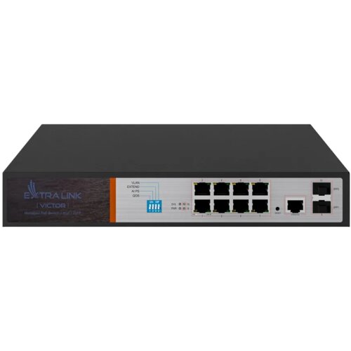 Extralink VICTOR | PoE Switch | 8x Gigabit PoE Slike