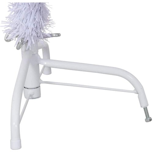  Umjetna polovica božićnog drvca sa stalkom bijela 150 cm PVC Slike