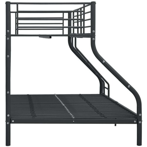 VidaXL okvir za krevet na kat crni metalni 140 x 200 / 90 x 200 cm Slike