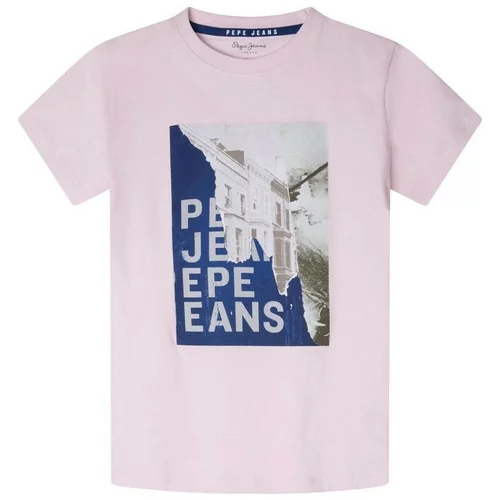 Pepe Jeans majice s kratkimi rokavi - Rožnata