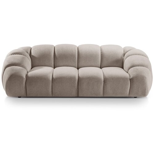 Micadoni Home Bež žametna sedežna garnitura 254 cm Diana &amp;ndash; Slike
