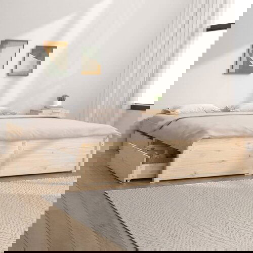 VidaXL posteljni okvir s predali 140x190 cm Slike