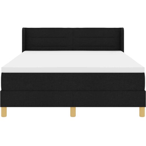 Box spring krevet s madracem Crna 200 x 140 cm Poliester Slike