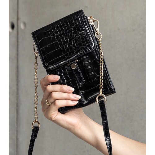 Gemre Black bag decorated with Decatur embossing Cene