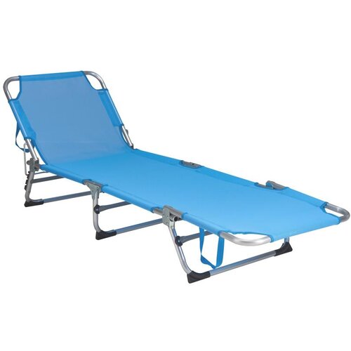  Sklopiva podesiva ležaljka SUNO 56x190 cm plava Slike