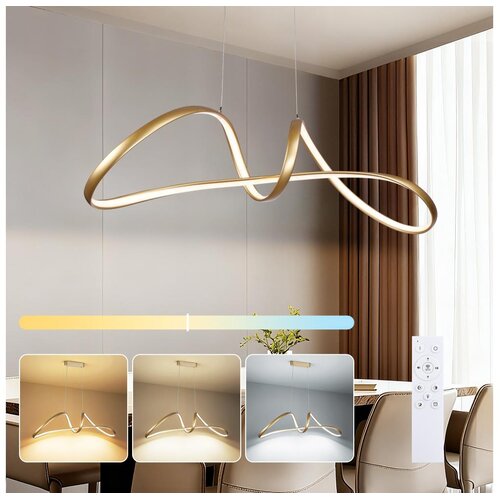  Brilagi-LED Prigušiva luster na sajli TWISTER LED/60W/230V 3000-6000K zlatna+daljinski upravljač Cene
