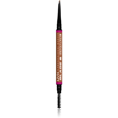 NYX Professional Makeup Blade & Shade svinčnik za obrvi s krtačko odtenek 05 Auburn g Cene