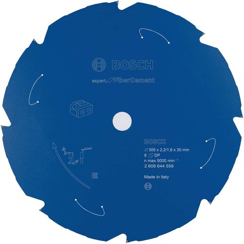 Bosch Expert for Fibre Cement list kružne testere za akumulatorske testere 305x2,2x30 T8 Slike