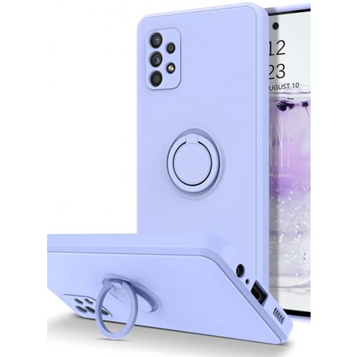 Onasi silikonski ovitek liquid ring za samsung galaxy A73 5G - moder Cene