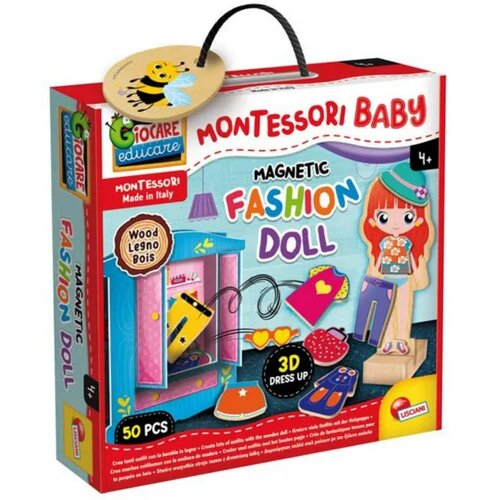 Odeon Montessori drvena modna lutka Cijene