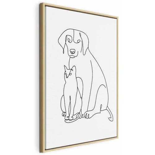  Slika - Best Friends (1 Part) Vertical 60x90 U prirodnom drvenom okviru Cijene