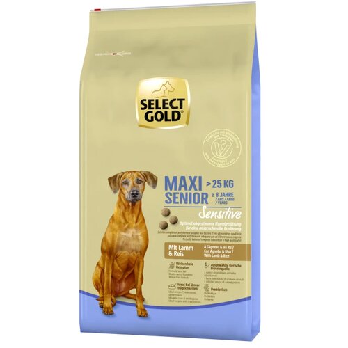 Select Gold Sensitive Senior Maxi jagnjetina in riž 12 kg Cene