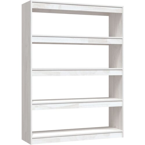 Maison Chic Knjižna omara - Knjižni regal za razdelitev prostora bela 100x30x135,5 cm, (21724909) Cene