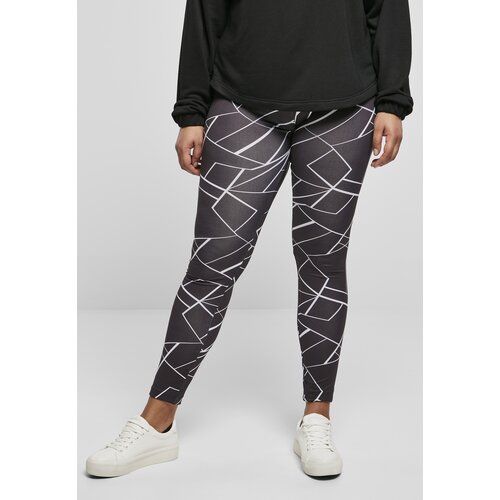 Urban Classics Women&amp;#039;s AOP Geometric Black Leggings Slike