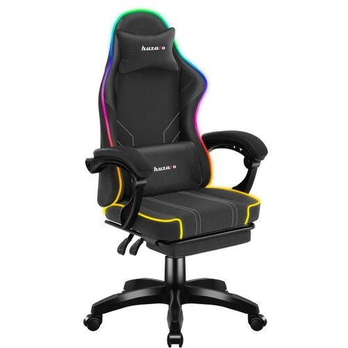 Huzaro Gaming stol RGB, črn Cene