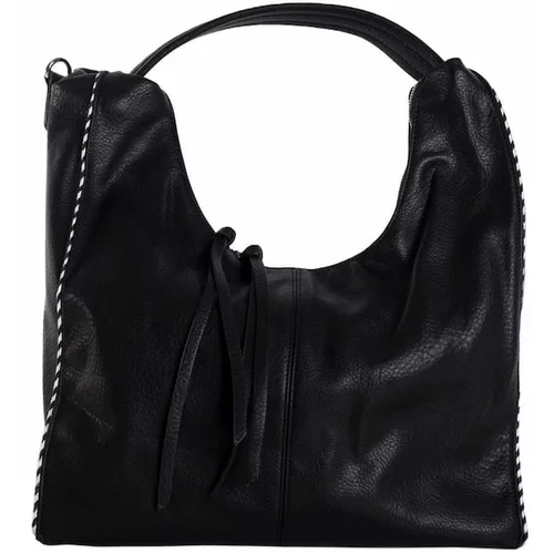 Fashion Hunters Black city shoulder bag in eco leather