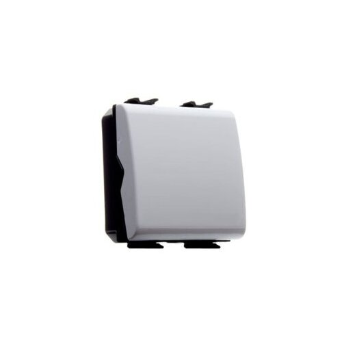 GEWISS GW10101 reversing switch 1P 250V ac - 16AX - neutral - 2 modules - glossy white - chorusmart Slike