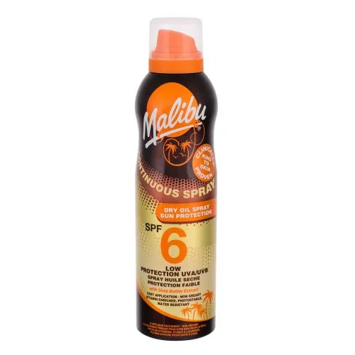 Malibu Continuous Spray Dry Oil SPF6 vodootporan sprej za zaštitu od sunca 175 ml