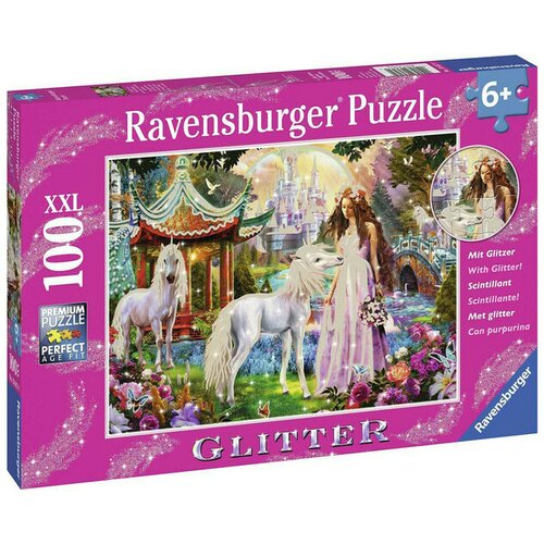 Ravensburger puzzle (slagalice) - Magična šuma puzzle sa gliterom RA13617 Slike