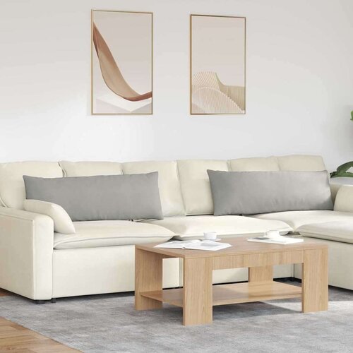 vidaXL Blazine za kavč 2 pcs Svetlo siva 120 x 40 cm blago Cene