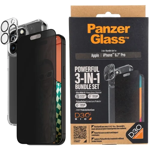  BUNDLE iPHONE 15 PRO PANZERGLASS PRIVACY