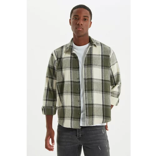 Trendyol Khaki Men's Lumberjack Regular Shirt