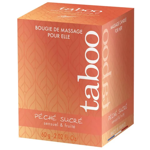 Ruf TABOO PECHE SUCRE CANDLE FOR HER 60 GR
