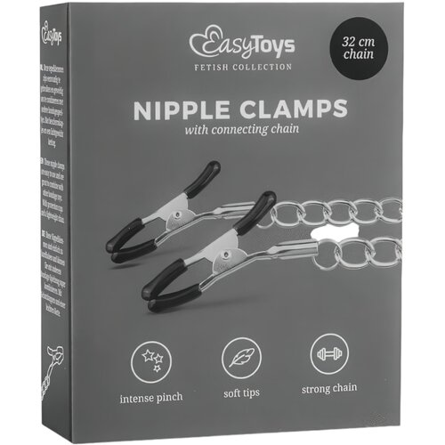 EasyToys - Fetish Collection stezaljke za bradavice na lancu Slike