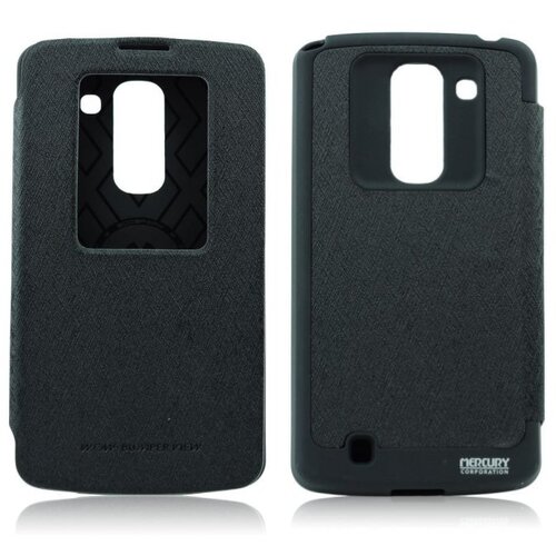  Preklopni ovitek / etui / zaščita Mercury WOW Bumper View Case za LG G2 - črni Cene