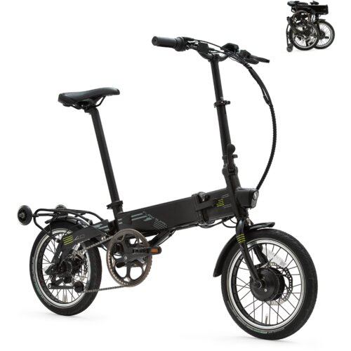 FLEBI zložljivo električno kolo supra 4.0 black lime | 16" kolesa | 70 km dosega, (22118436) Cene
