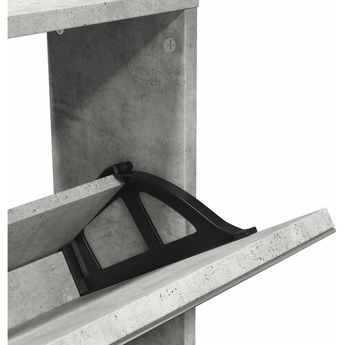 za cipele s ogledalom i 5 razina sivi 63x17x169,5 cm Slike
