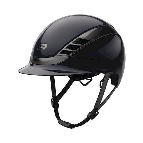 ABUS Pikeur Jahalna čelada AirLuxe CHROME, shiny midnight blue - L Slike