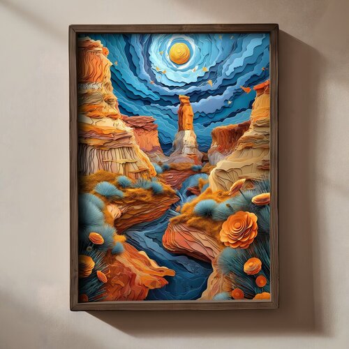 Wallity slika TUN009, 35 x 47 x 2 cm Cene