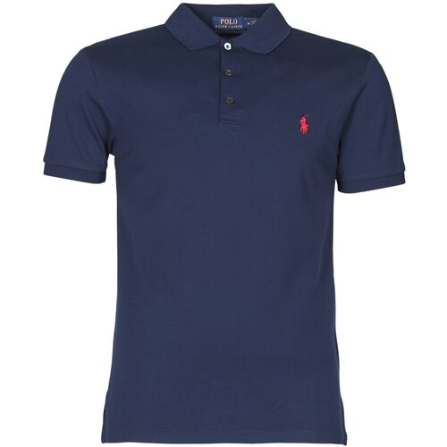 Polo Ralph Lauren POLO CINTRE SLIM FIT EN COTON STRETCH MESH LOGO PONY PLAYER Blue Slike