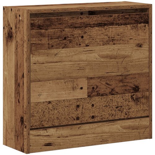 VidaXL Omara za čevlje Stari les 60x21x57 cm Izdelan les Slike