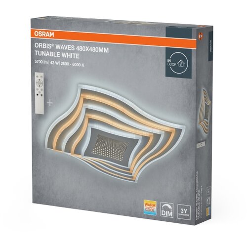 Osram LED Prigu&amp;scaron;iva stropna lampa ORBIS WAVES LED/43W/230V 2600-6000K +DO Slike