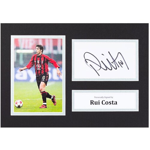  Rui Costa Signed 10"x8" Photo Display AC Milan Portugal Autograph Memorabilia COA Cijene