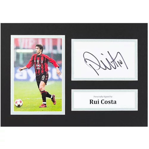 Rui Costa Signed 10"x8" Photo Display AC Milan Portugal Autograph Memorabilia COA
