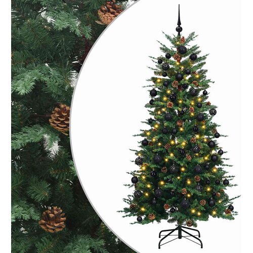  Umjetno božićno drvce s kuglicom 180 cm 300 LED lampica Slike