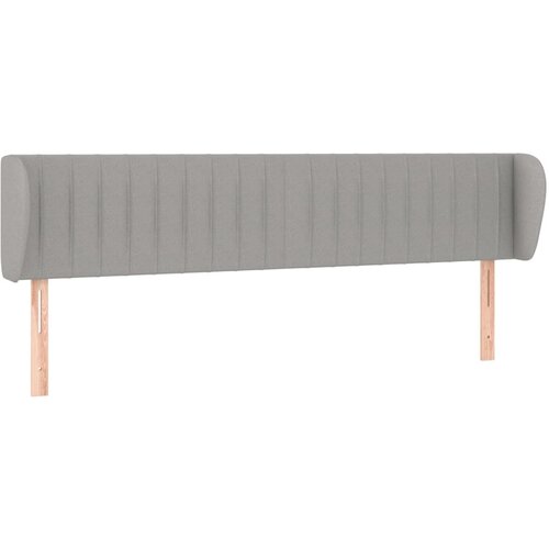 Maison Chic vzglavna omarica - nočna omarica - posteljna omarica z u&scaron;esi svetlo sivo 203x23x78/88 cm blago, (21713054) Cene