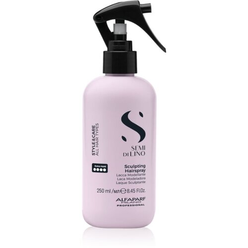 ALFAPARF MILANO Semi di Lino Style&amp;amp;Care Sculpting hairspay lak za kosu za jako učvr&amp;scaron;ćivanje 3x250 ml Slike