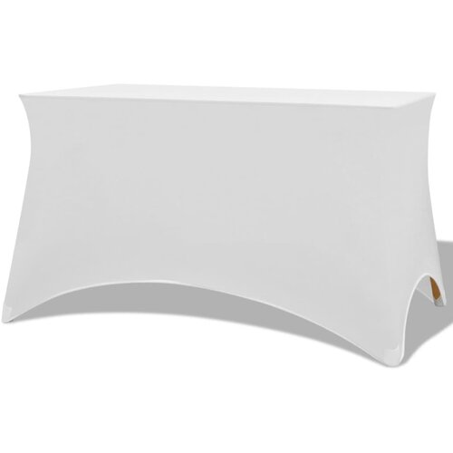 vidaXL Rastezljivi Stolnjak 2 kom 243x76x74 cm Bijeli Cijene