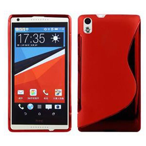 Cadorabo Case, združljiv s HTC v Candy Apple Red - Za&scaron;čitni pokrov iz fleksibilnega silikona TPU, (20583293) Cene