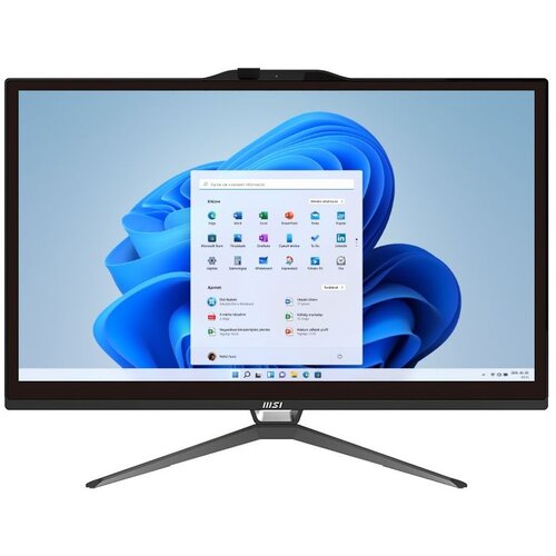 MSI PRO AP222T All-in-One Desktop FHD Multi Touch 21.5&amp;Prime; AntiGlare: Intel Pentium G7400, 4GB DDR4(1x4GB), 128GB NVMe SSD, Win 11 Pro Slike