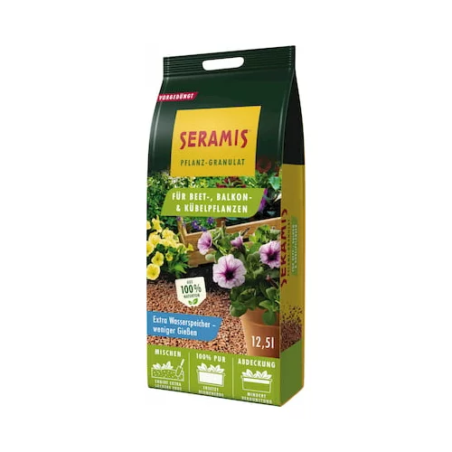 Seramis Rastlinski granulat za rastline na vrtu, na balkonu in loncih 12,5 L