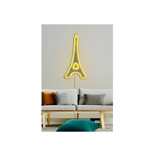 WALLXPERT Dekorativna plastična LED rasveta Eiffel Tower Paris Yellow Cene