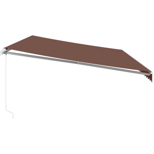Tenda na ručno uvlačenje smeđa 600 x 350 cm Slike