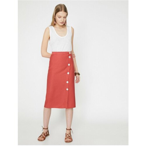 Koton Skirt - Orange - Midi Slike