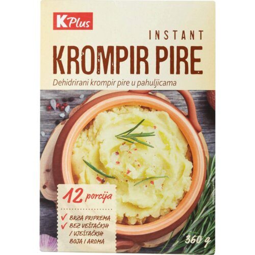 K Plus Instant krompir pire 3x120g Cene