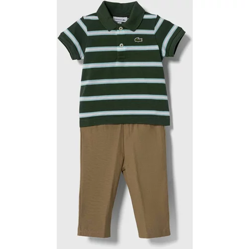 Lacoste Pižama za dojenčka zelena barva